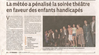 Article de presse du 26 janvier 2015